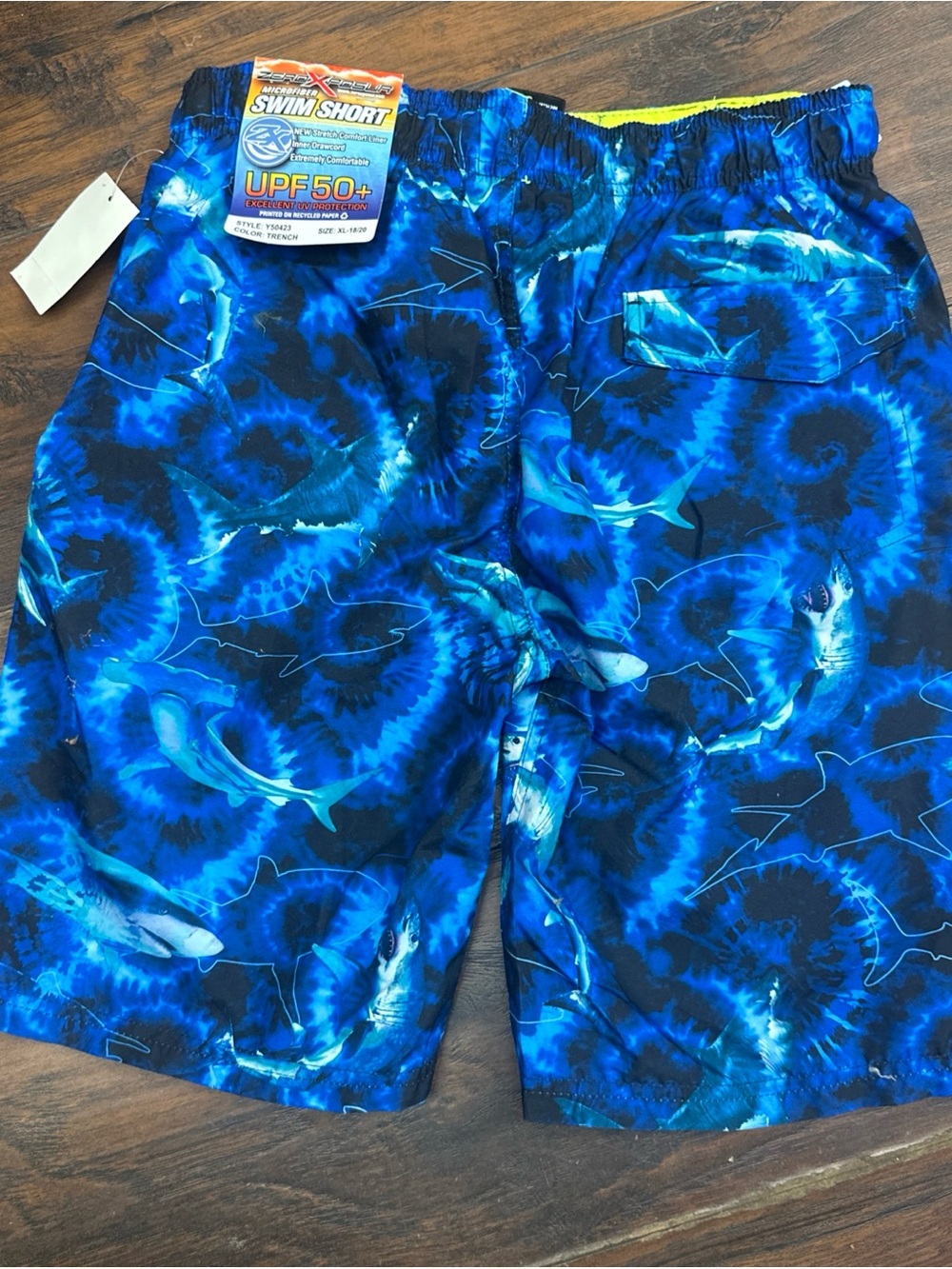 ZeroXposur Boys Size XL 18/20 NEW w Tags Swim Trunks with Liner & Pull <<<424>>> - Picture 5 of 7